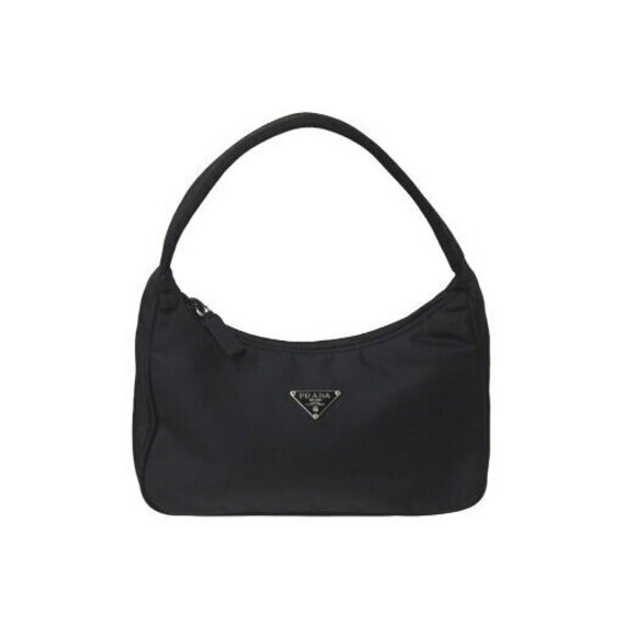 Prada Handbags - Prada Tessuto Shoulder Handbag Triangle Logo Plate Black Nylon